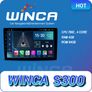 WINCA Android Car Screen S300 Ram 4 Rom 64 Quad Core